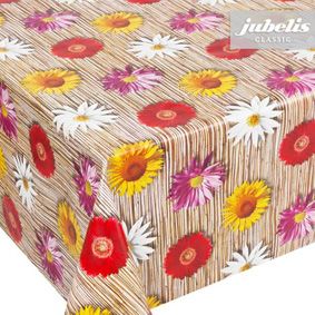 Nappe de vinyle fleuri table convenable pour la