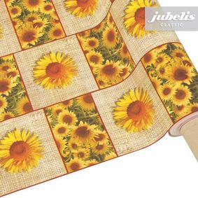 Rouleau de toile cirée avec motif floral Rouleau de toile cirée avec motif floral