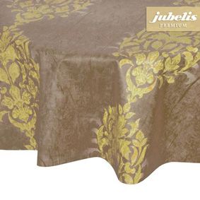 Toiles cirées rondes avec revers en tissu