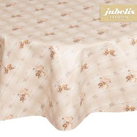 Toile cirée en tissu de haute qualité avec fleurage et couche supérieure imperméable