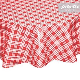 Une toile cirée lavable sur une table ronde